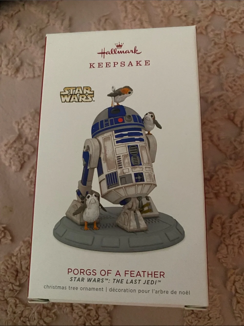 Hallmark Star Wars R2-D2 with Porgs Ornament - White & Blue